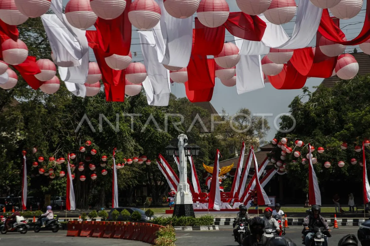Kota Solo Hias Diri Sambut HUT ke-80 RI