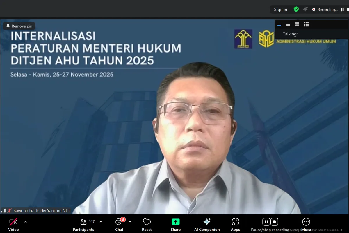 Kemenkum NTT Tingkatkan Pemahaman Regulasi Baru untuk Layanan Hukum yang Lebih Baik