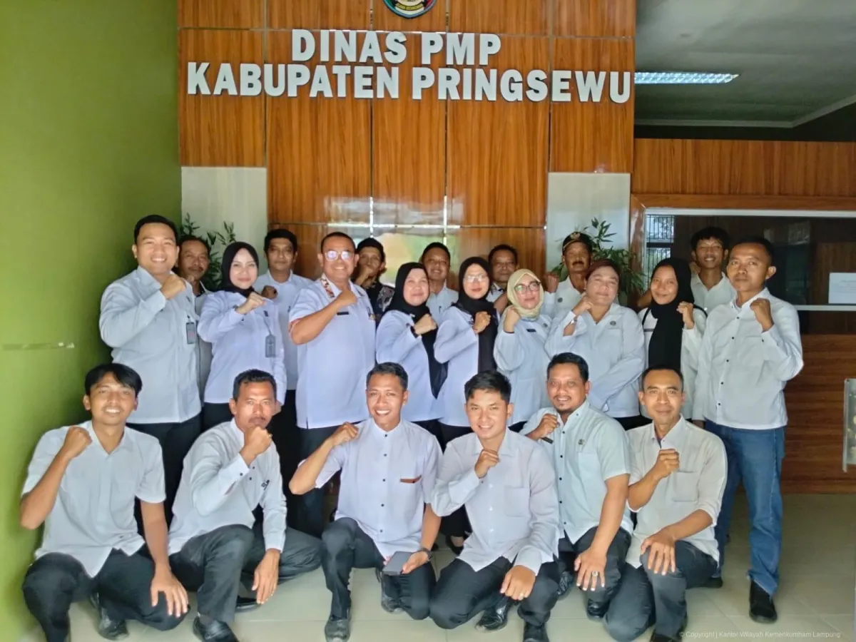 Kanwil Kemenkum Lampung Tingkatkan Kinerja Posbankum di Pringsewu