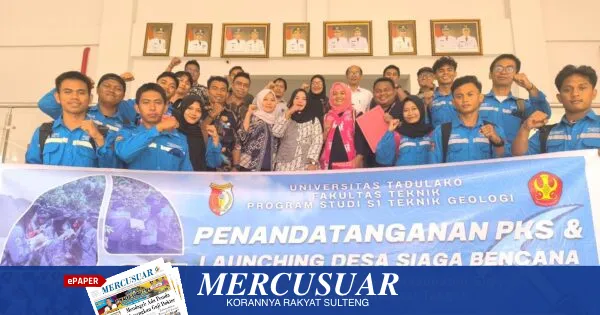 Fatek Untad dan Pemkab Sigi Kolaborasi Bentuk Desa Binaan untuk Pengurangan Risiko Bencana