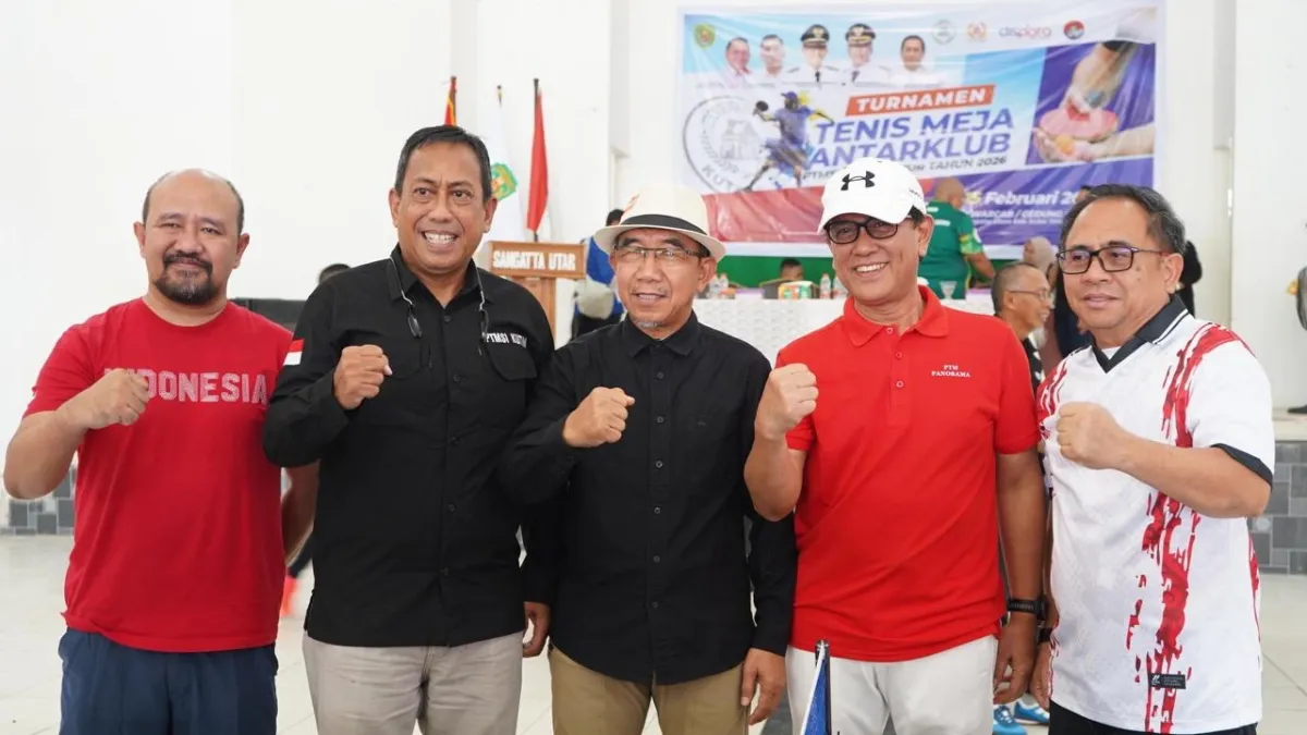 137 Peserta Ramaikan Turnamen Tenis Meja Antarklub Kutim 2026