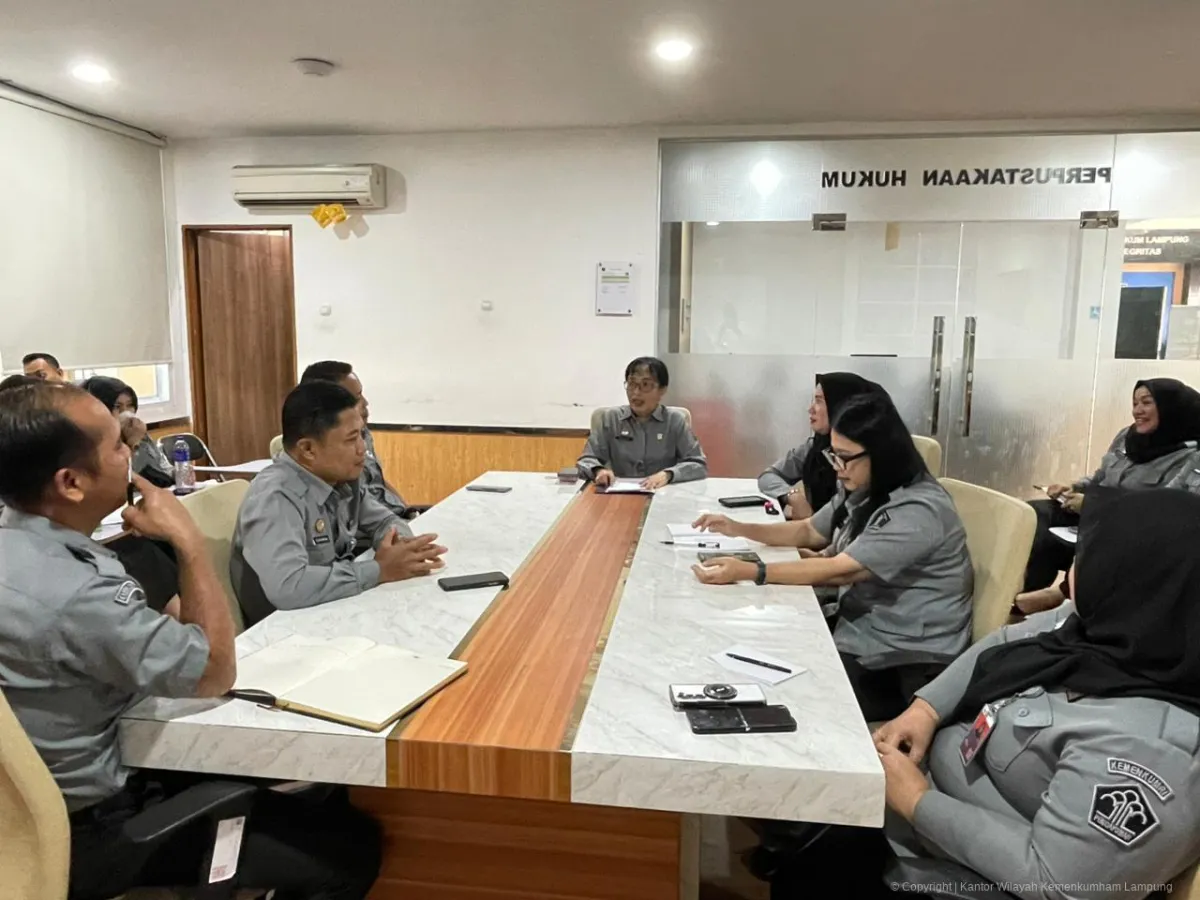 Rapat Internal Kanwil Kemenkum Lampung Tingkatkan Kinerja Pembentukan Peraturan