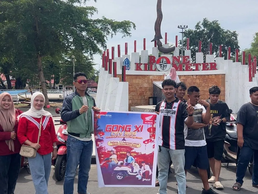 Asmo Sulsel Rayakan Imlek 2026 dengan Gong Xi City Ride di Bone