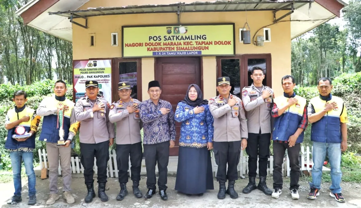 SATKAMLING Nagori Dolok Maraja Raih Penghargaan Terbaik 3 dari Poldasu