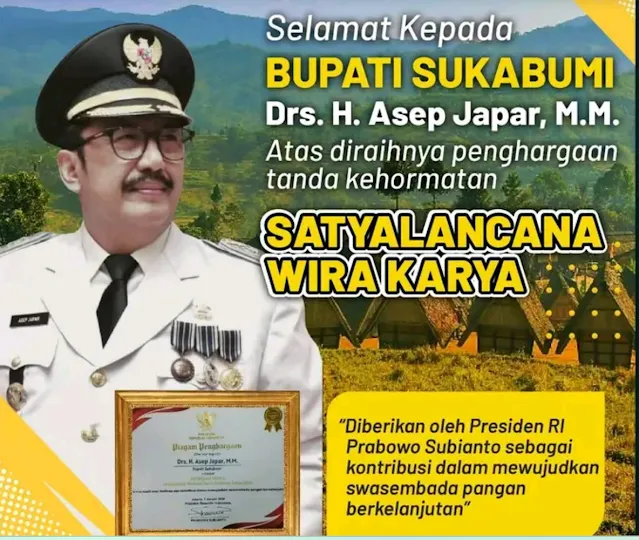 Bupati Asep Japar Anugerahi 100 ASN Penghargaan Satyalancana Wira Karya