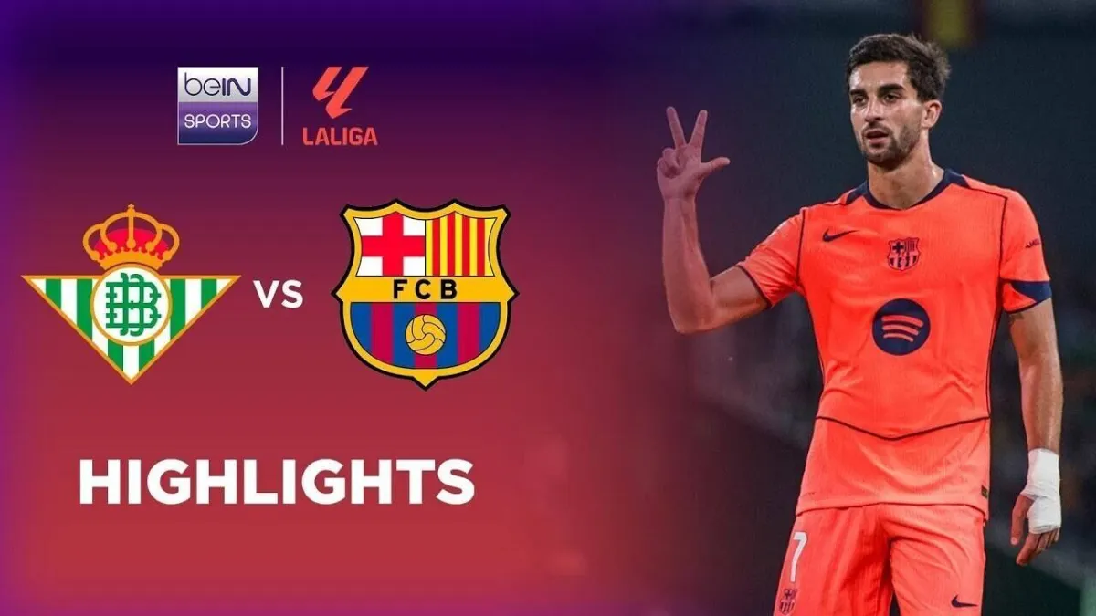 Sorotan Pertandingan Real Betis vs Barcelona di LaLiga 2025/26