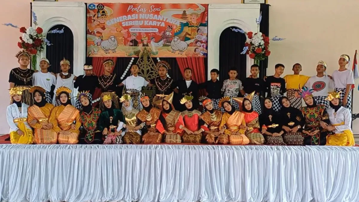 SMPN 33 Purworejo Gelar Ujian Praktik Seni Melalui Pentas Kreatif