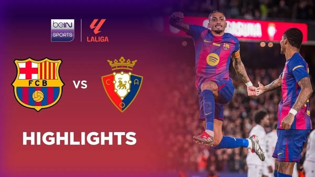 Sorotan Pertandingan Barcelona vs Osasuna di LaLiga 2025/26