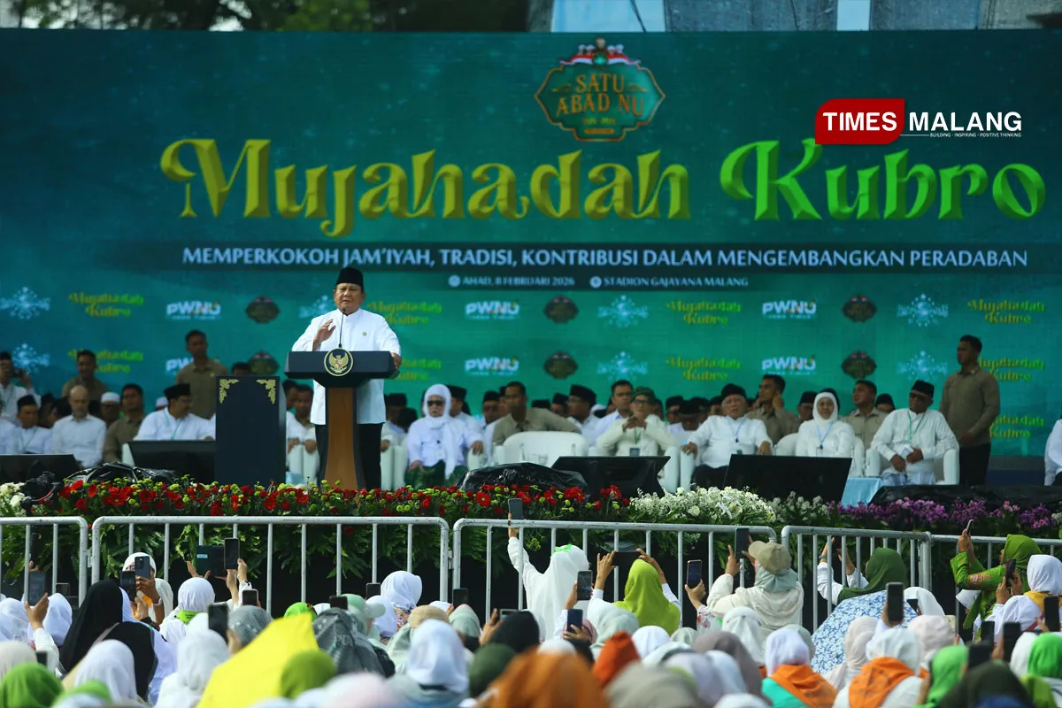 Prabowo Puji Toleransi Beragama dalam Peringatan 1 Abad NU di Malang