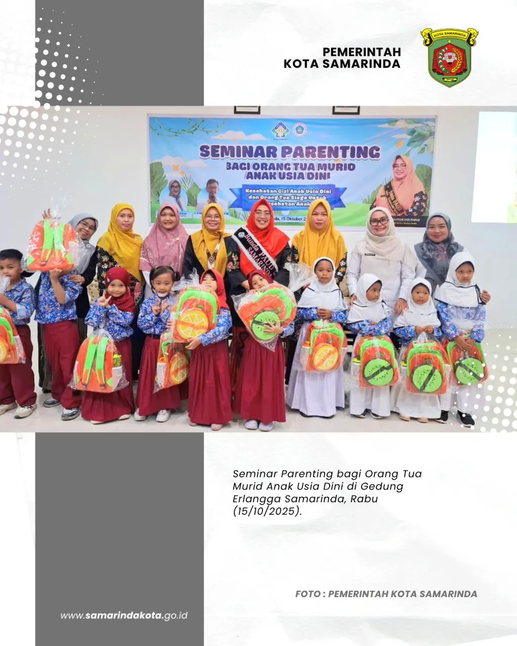 Bunda PAUD Samarinda Ajak Orang Tua Tingkatkan Peran dalam Tumbuh Kembang Anak