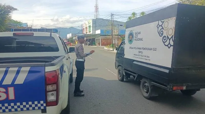 Satlantas Polres Touna Gelar Blue Light Patrol Jamin Keamanan Lalu Lintas