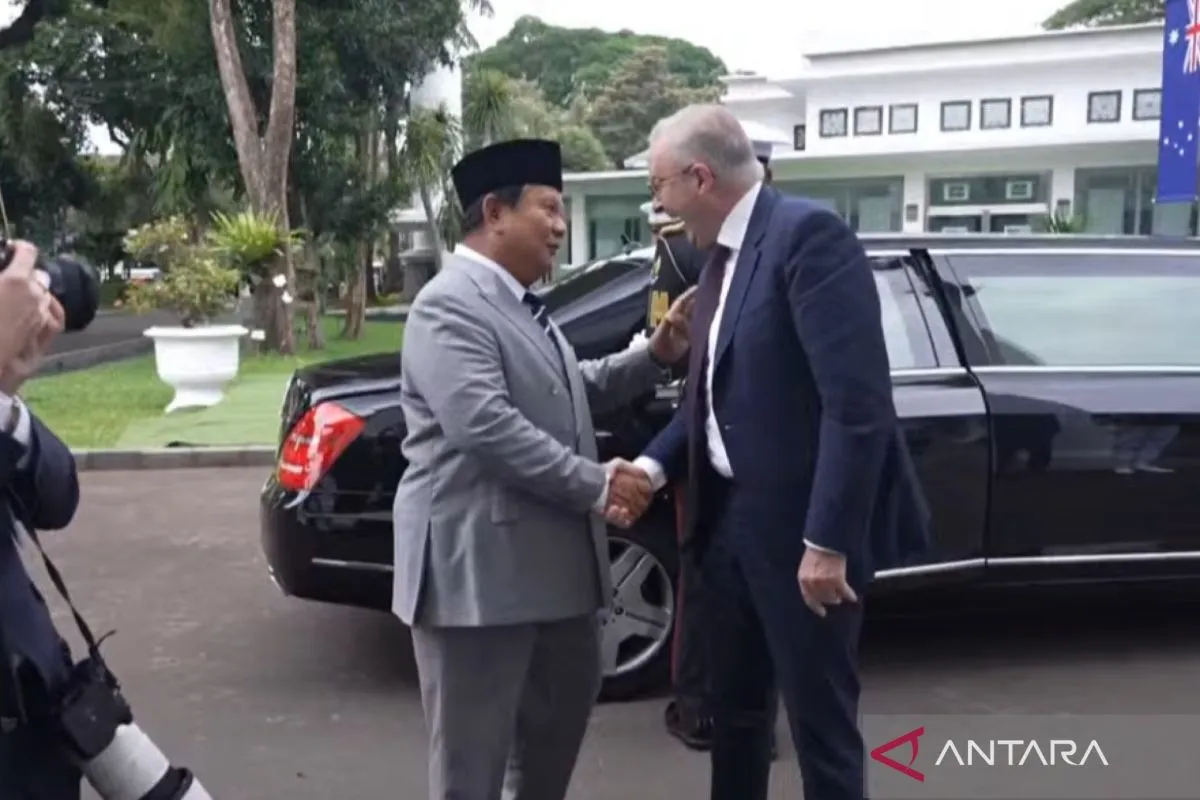 Presiden Prabowo Sambut Kunjungan PM Australia Anthony Albanese di Istana Merdeka