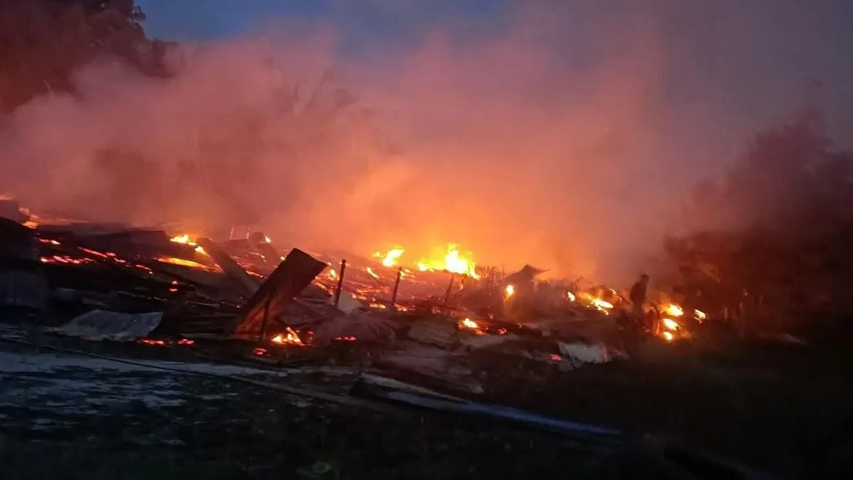 Kebakaran Melanda Mess Karyawan PT Laik di Sambas, 10 Unit Hangus Terbakar