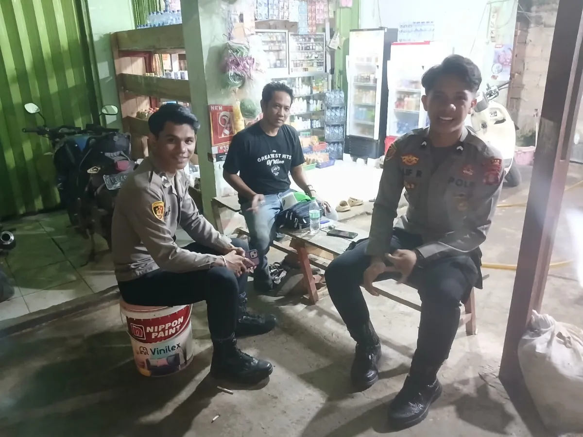 Polsek Sangatta Utara Laksanakan Patroli Dialogis Malam untuk Keamanan Wilayah