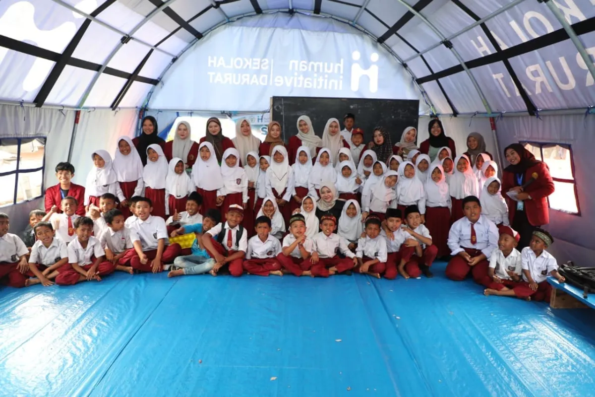 Mahasiswa Bantu Pendidikan Anak Pascabencana di Aceh Tengah