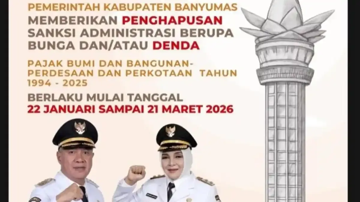 Banyumas Bebas Denda PBB Sambut Hari Jadi ke-455