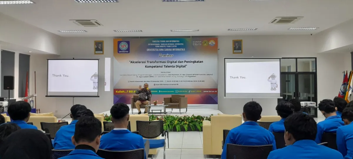 UBSI Gelar Seminar Transformasi Digital untuk Kembangkan Talenta Mahasiswa