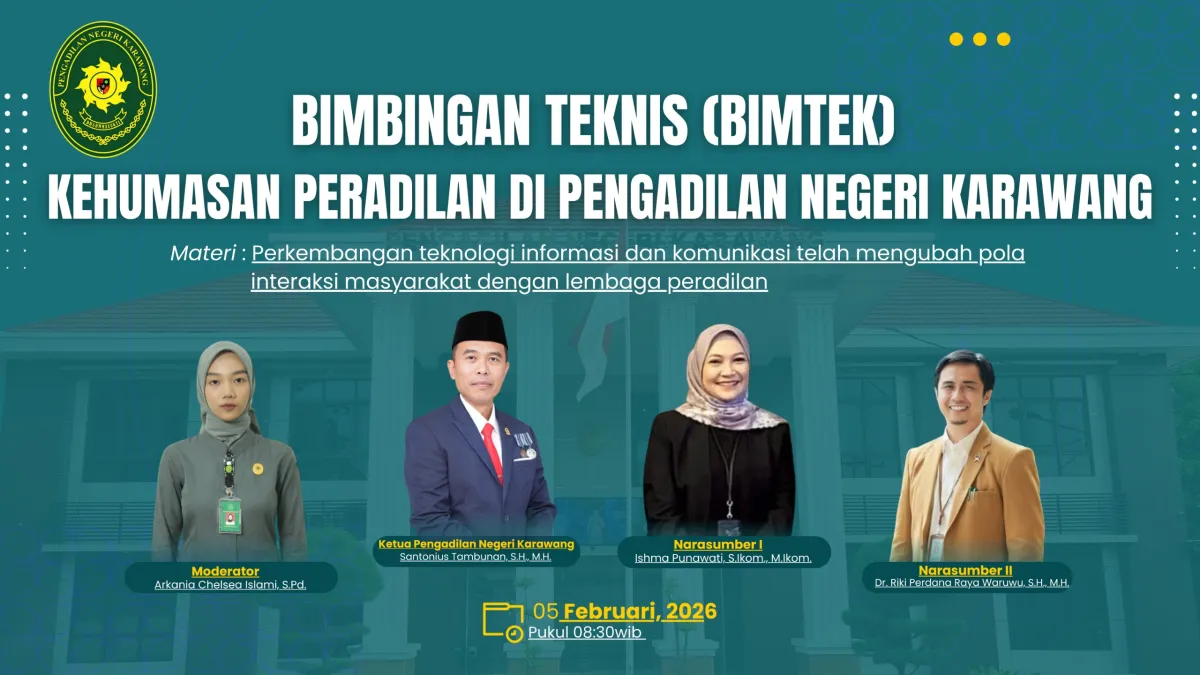PN Karawang Tingkatkan Kehumasan Melalui Bimbingan Teknis untuk Layanan Informasi Publik