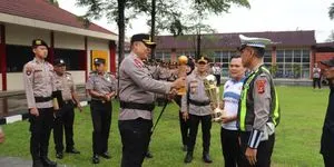 Polres Muara Enim Raih Juara 1 Turnamen Bola Basket Bhayangkara Sumsel Cup 2026