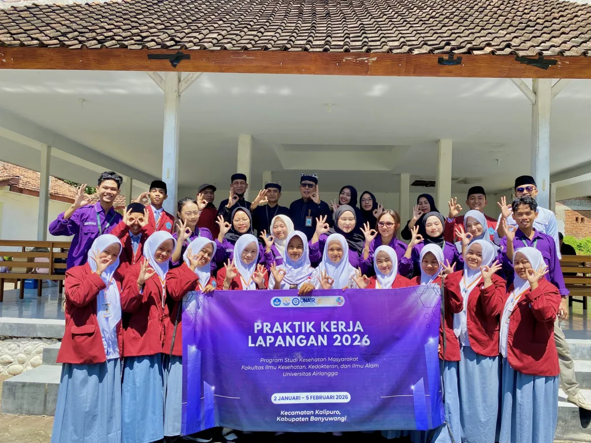 Mahasiswa UNAIR Gelar Advokasi Kesehatan Berkelanjutan di Kalipuro