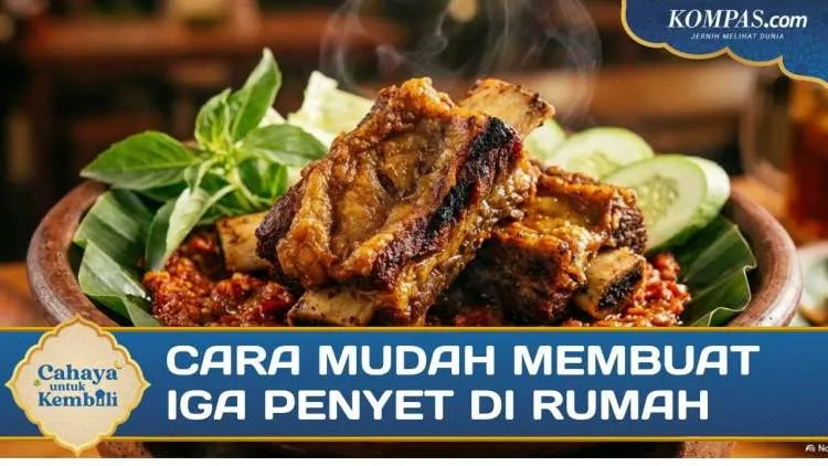 Resep Iga Penyet dan Sambal untuk Menu Bukber Keluarga