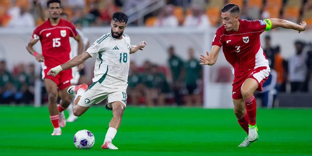 Timnas Indonesia Tertinggal 1-2 di Babak Pertama Melawan Arab Saudi