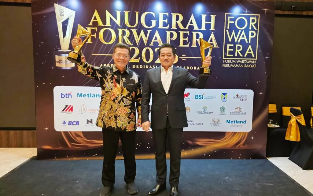 Indra Utama Dapat Penghargaan Tokoh Inspiratif di Sektor Perumahan dan Pemberdayaan Desa