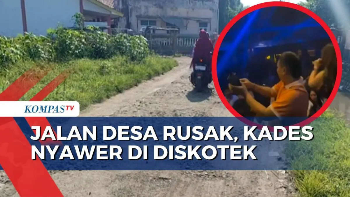 Kades Karangsari Dapat Sorotan Usai Nyawer di Hiburan Malam Sementara Jalan Rusak Belum Diperbaiki