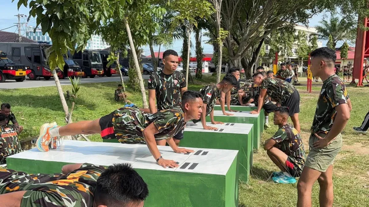 Batalyon A Pelopor Satbrimob Kaltim Gelar Tes Kesamaptaan Jasmani