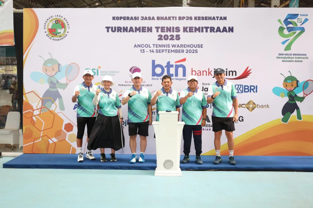 Wamenhan Donny Menangkan Kategori Veteran di Turnamen Tenis BPJS Kesehatan 2025