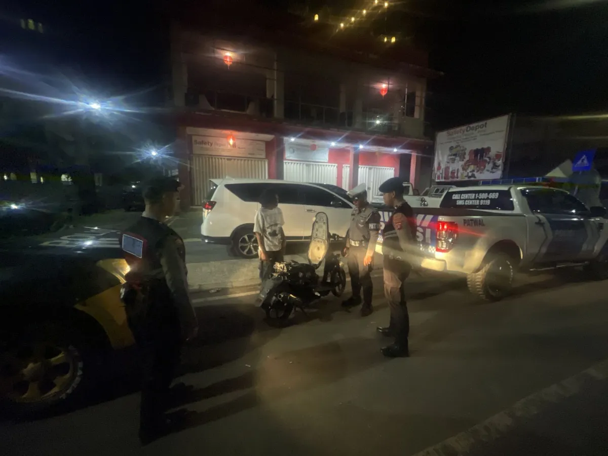 Polres Berau Gelar Patroli Antisipasi Balapan Liar di Tanjung Redeb