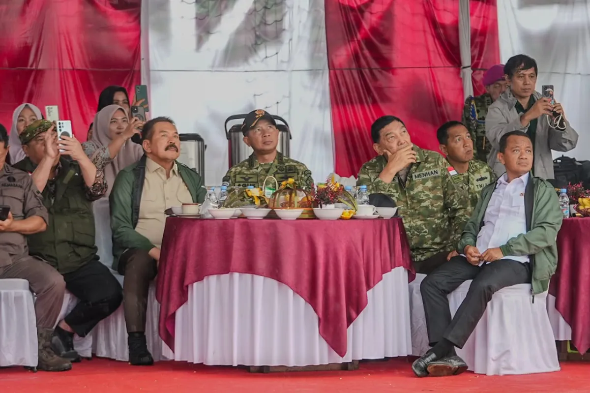 Menhan Tinjau Latihan TNI di Bangka Belitung untuk Amankan Sumber Daya Alam