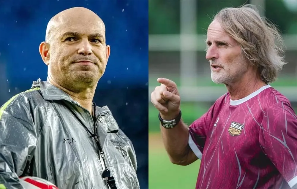 Duel Taktik Tavares dan Riekerink Warnai Pertandingan Persebaya vs Dewa United