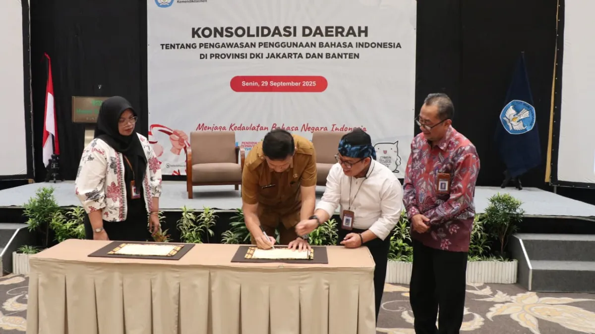 Kemendikdasmen Gelar Konsolidasi untuk Tertibkan Penggunaan Bahasa Indonesia di Ruang Publik