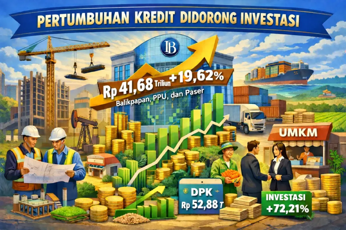 Pertumbuhan Kredit Perbankan Balikpapan Capai 19,62 Persen di 2025