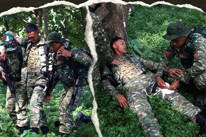 Latihan Pertolongan Taktis TNI AD untuk Penanganan Korban Tempur