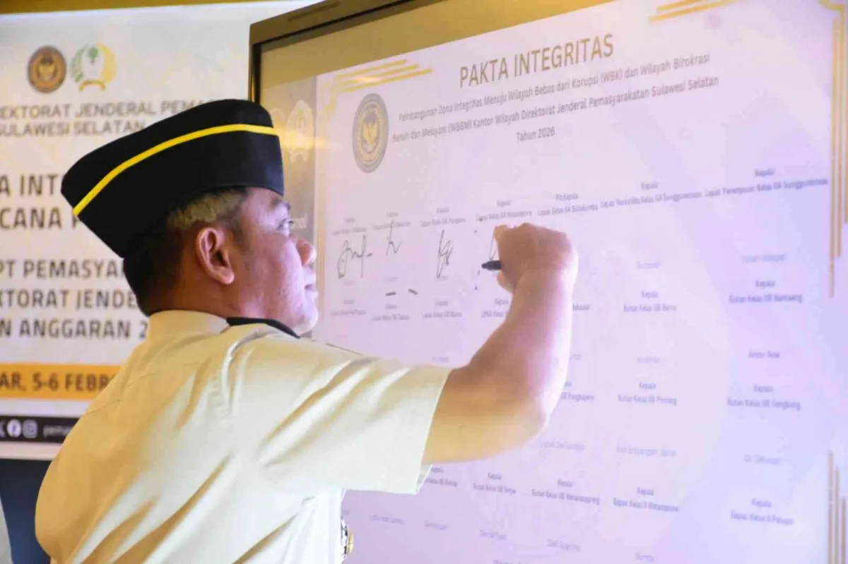 Ashari Teken Pakta Integritas untuk Wujudkan Lapas Bulukumba yang Bersih