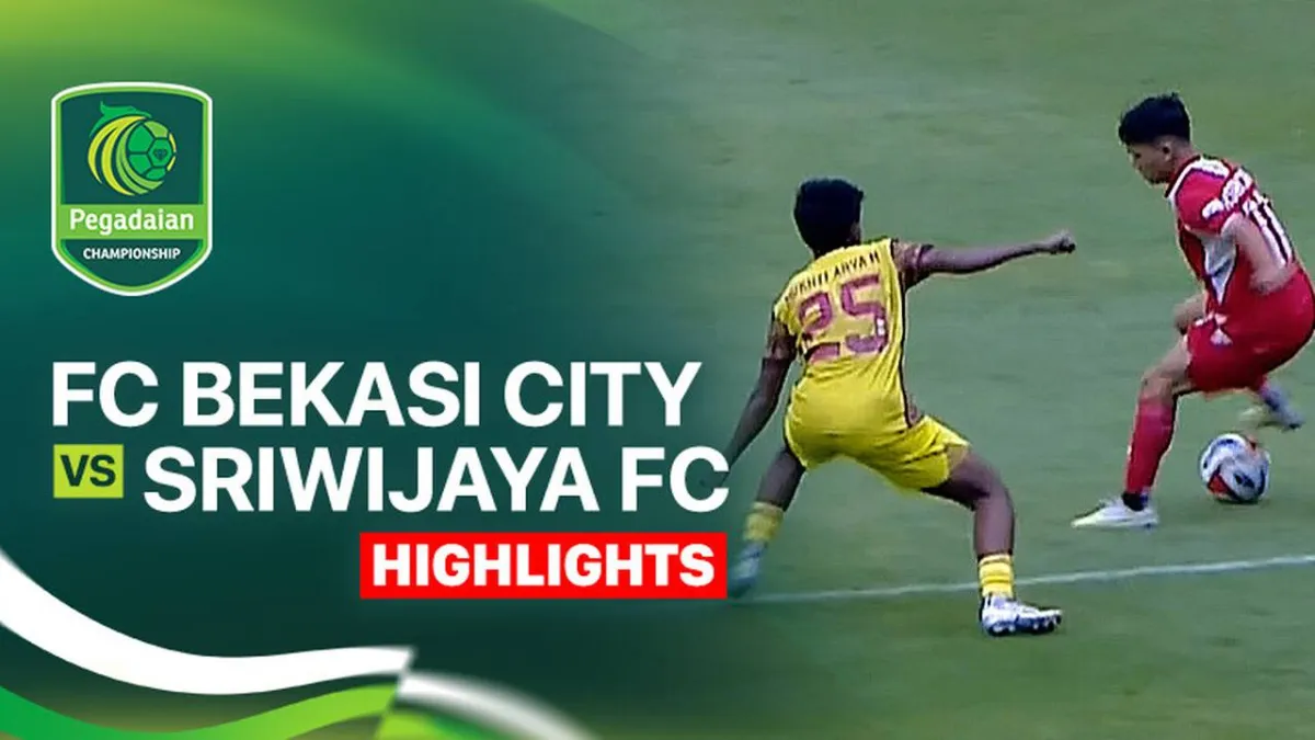 FC Bekasi City Hadapi Sriwijaya FC di Pegadaian Championship 2025