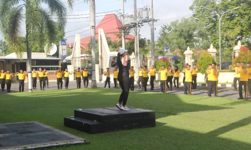 Polres Bantul Gelar Olahraga Bersama untuk Kebugaran dan Kebersamaan