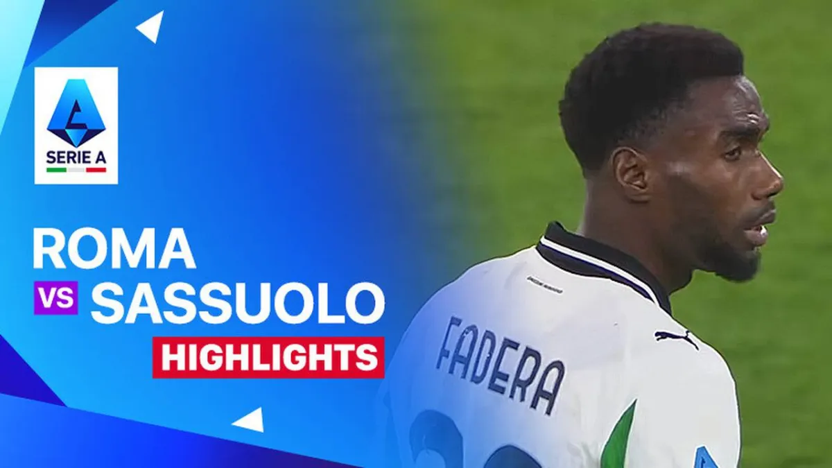 Sorotan Pertandingan Roma vs Sassuolo di Serie A 2025/26