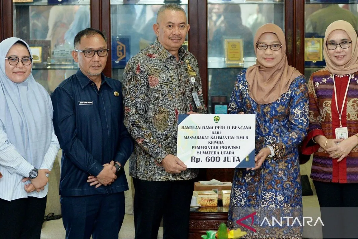 Sumut Terima Bantuan Kemanusiaan Rp600 Juta dari Kaltim
