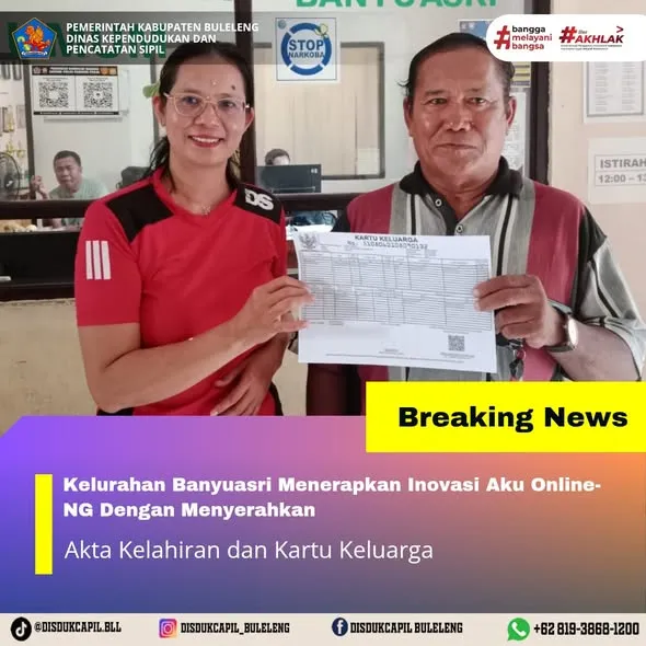 Inovasi Layanan Aku Online-NG Permudah Akses Kependudukan di Banyuasri