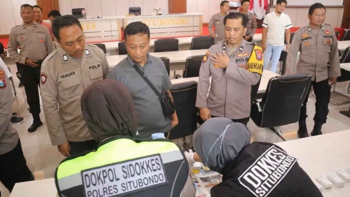 Polres Situbondo Lakukan Tes Urin Anggota untuk Cegah Narkoba