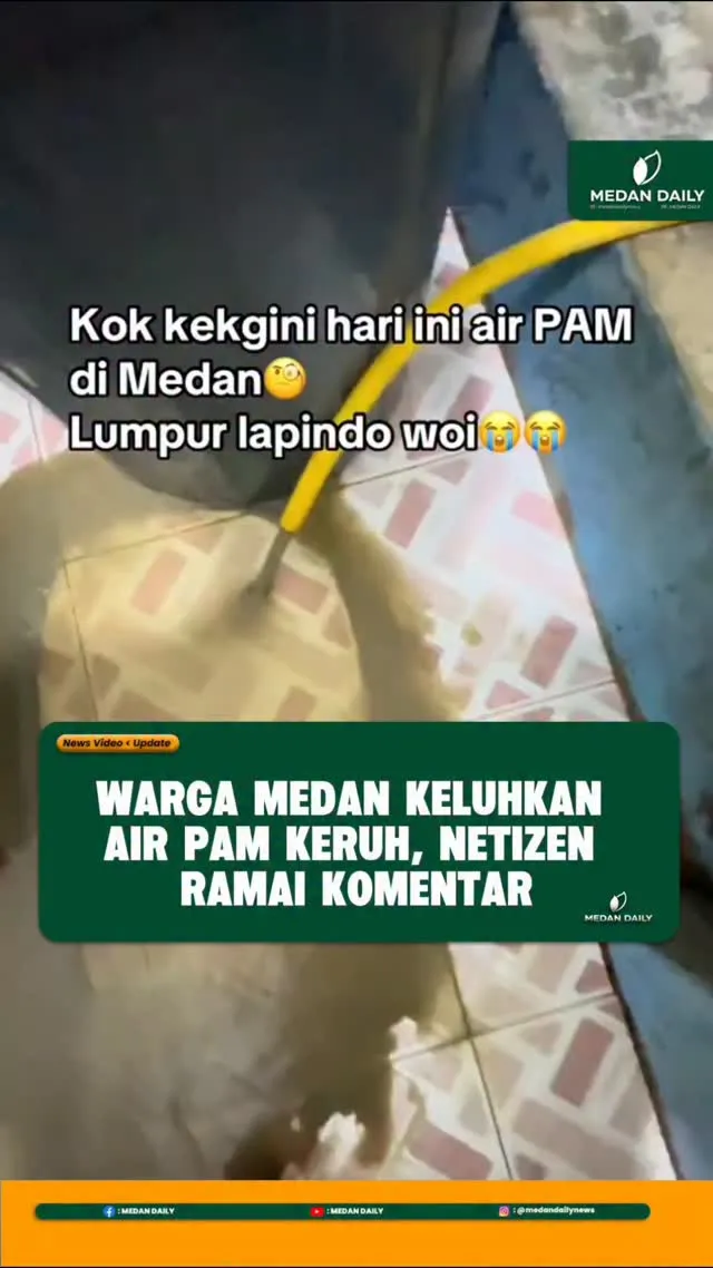 Warga Medan Keluhkan Air PAM Keruh Mirip Lumpur
