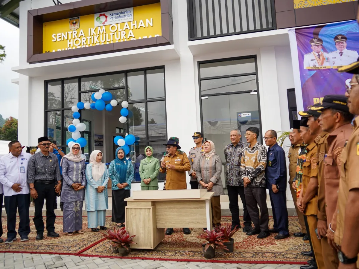 Peresmian Sentra IKM Produk Holtikultura di Kabupaten Tanah Datar