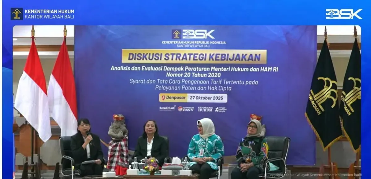 Diskusi Strategi Kebijakan Hukum Bahas Dampak Permenkumham No. 20/2020 di Kalbar