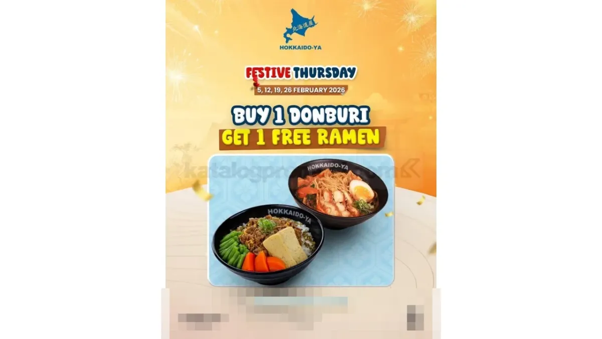 Promo Beli 1 Gratis 1 Hokkaido-Ya Setiap Kamis Februari 2026