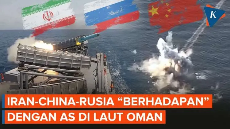 Latihan Militer Gabungan Iran, Rusia, dan China Hadapi USS Abraham Lincoln