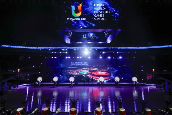 Uji Coba Pusat Media Chengdu Sambut Universiade Musim Panas 2023