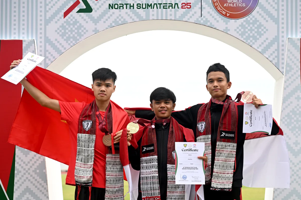 Jakabiran Harahap Raih Medali Perunggu di Kejuaraan Atletik Asia Tenggara U18